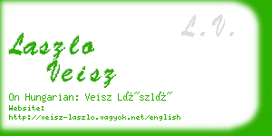laszlo veisz business card